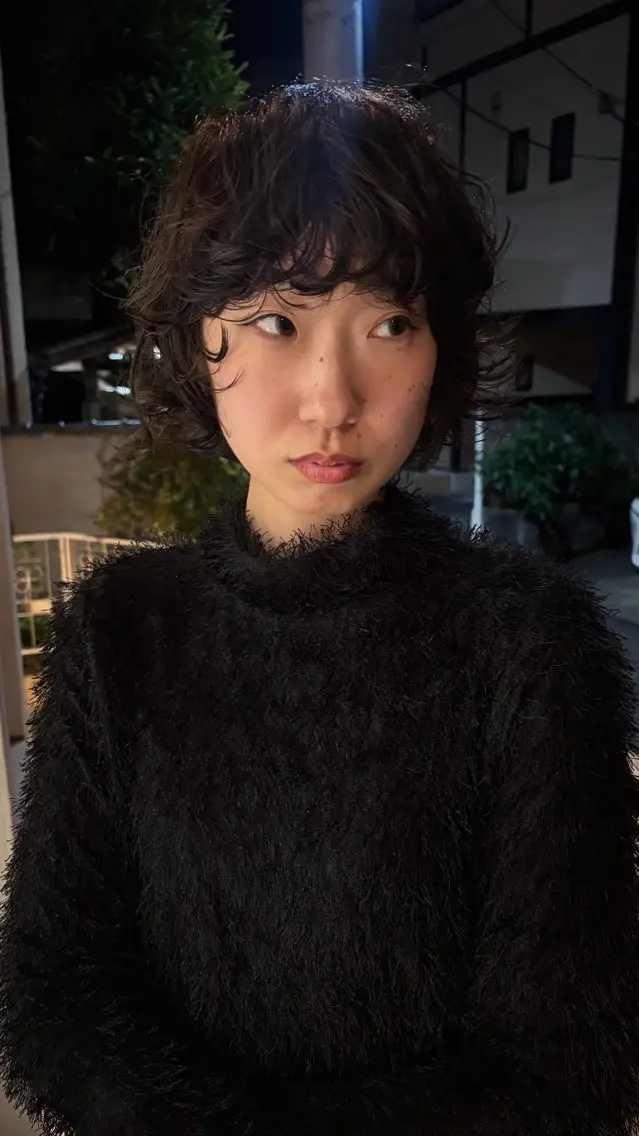 ショート パーマ カット パーマ トリートメント 田中 隼斗のヘアスタイル