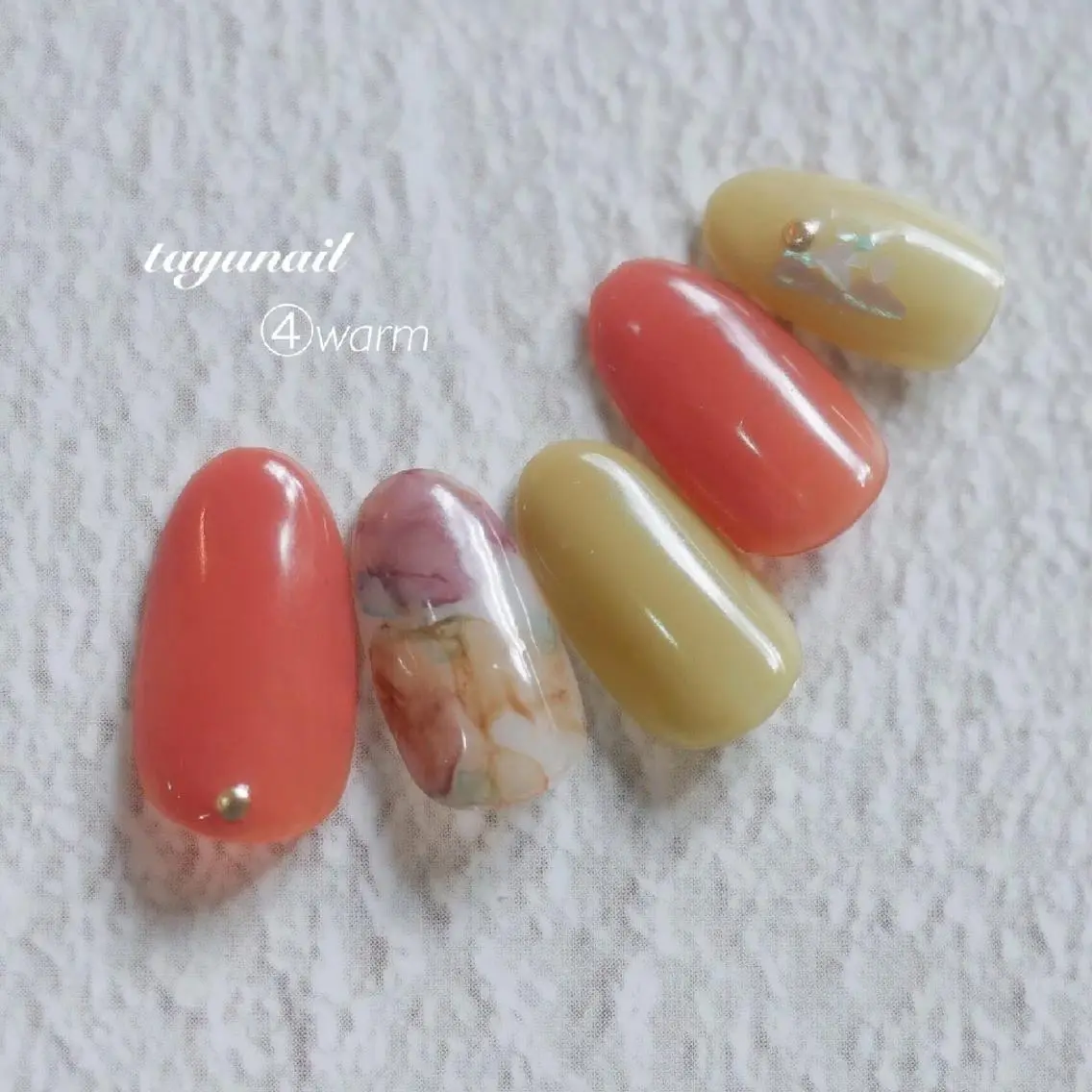 ネイル アートネイル ブルー ジェルネイル ワンカラーネイル パラジェル ネイルサロン 【たゆnail】のネイルデザイン