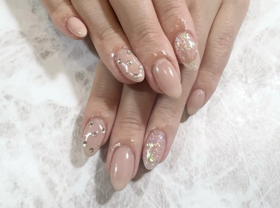 ネイル シンプルネイル Alococo nail🎀miyuのネイルデザイン