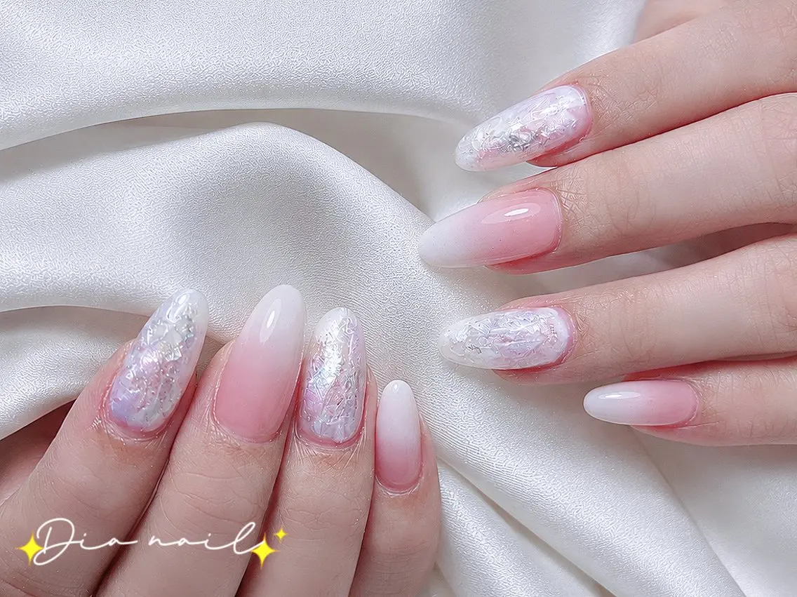 ネイル フットネイル 韓国ネイル レース マグネットネイル ニュアンスネイル ハンドネイル Dia nail サロンのネイルデザイン