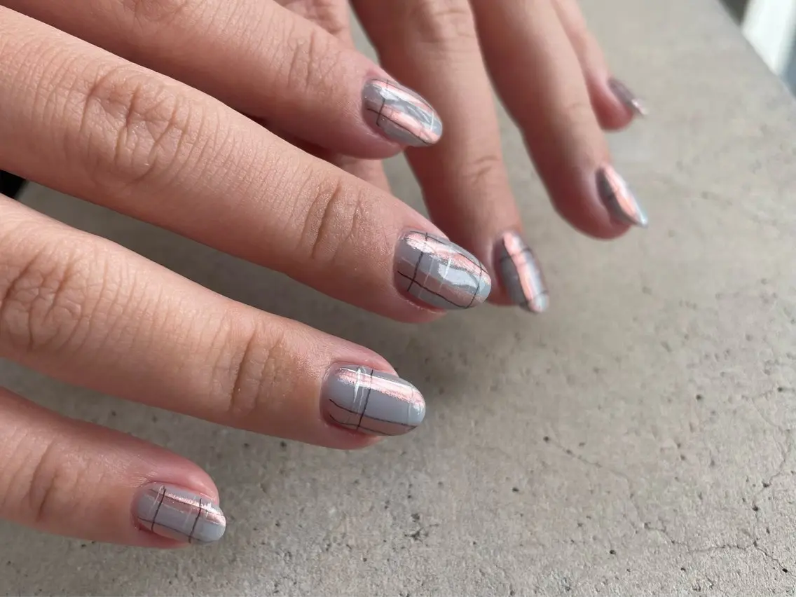ネイル アートネイル オーロラネイル フラッシュネイル ジェルネイル 韓国ネイル ハンドネイル MARU NAIL manamiのネイルデザイン