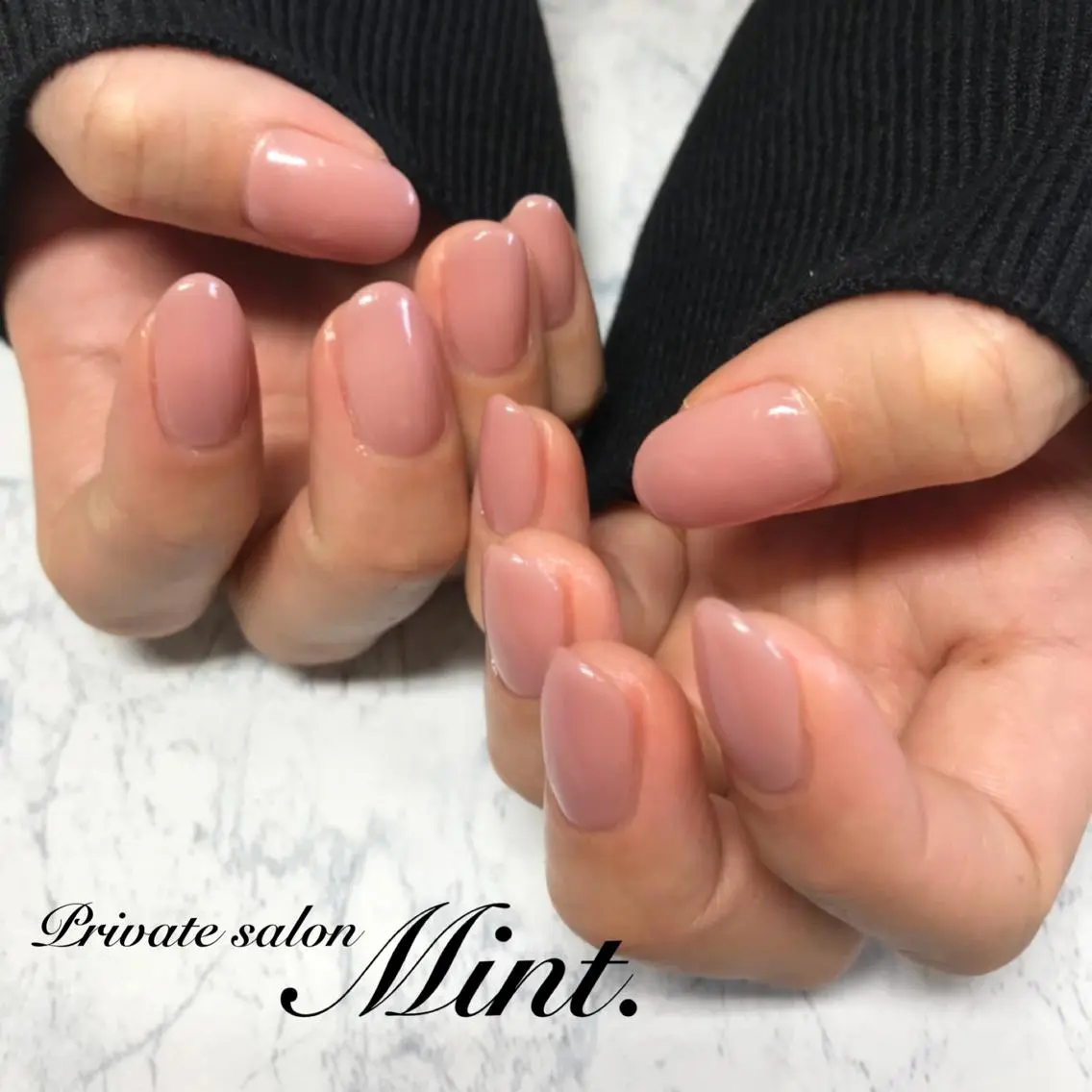 ショート ネイル ジェルネイル ワンカラーネイル ハンドネイル Mint. nailのネイルデザイン