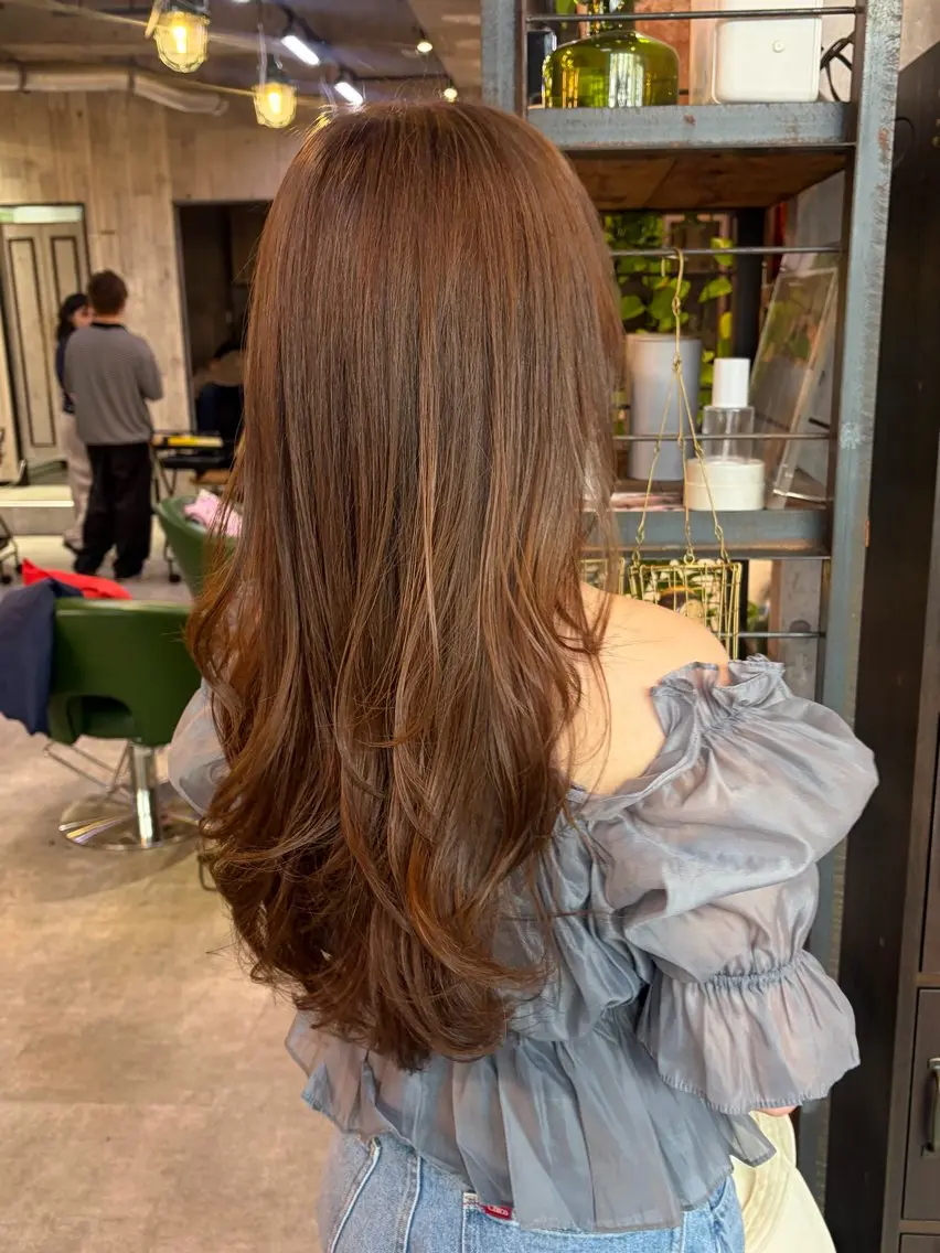 ロング カラー ヘアアレンジ 【縮毛矯正特化】 kyokaのヘアスタイル