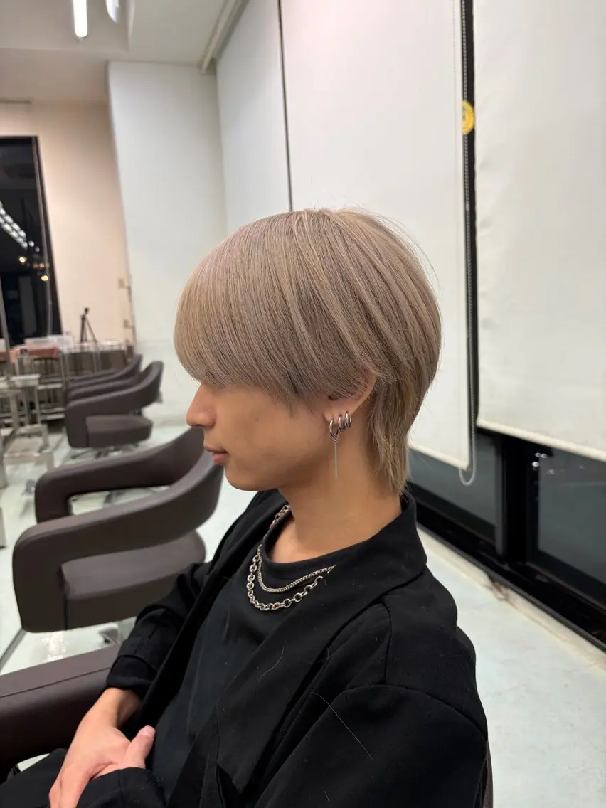 カラー メンズ メンズブリーチ マッシュ シースルーマッシュ ブリーチ カット ヘアカラー トリートメント WILL 上村拳吾 似合わせ特化のヘアスタイル