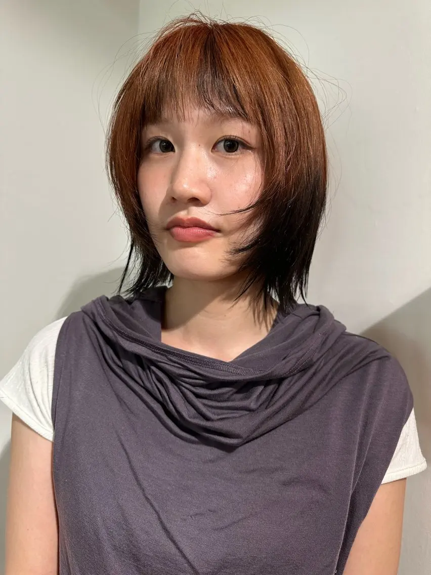 ミディアム カラー パーマ カット ヘアカラー トリートメント 🎀オイダイラ モモカ🎀のヘアスタイル