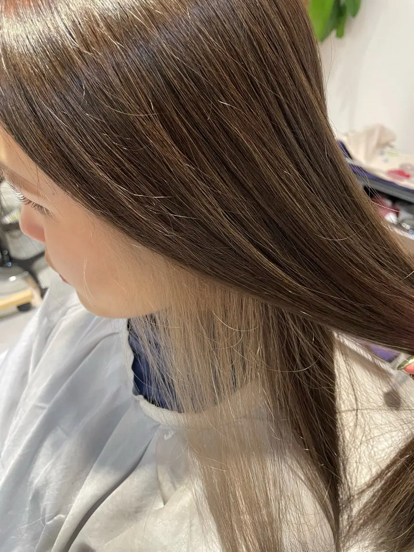 【平日限定クーポン】ヤリングカラー＋全体カラー＋ケアマスクの写真