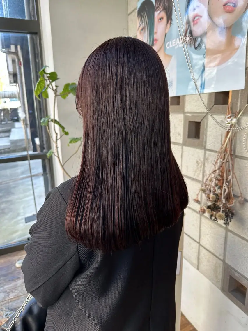 ロング カラー カット ヘアカラー トリートメント 塩澤 榛奈のヘアスタイル
