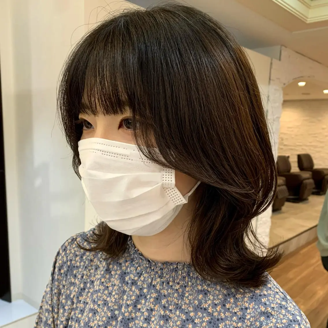 ミディアム くびれヘア 【韓国風くびれヘア】 joule小木曽輝のヘアスタイル