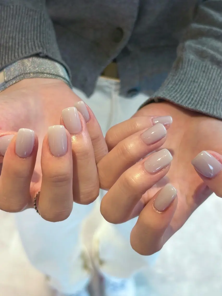 ネイル パープル ハンドネイル rikako OAK溝の口のネイルデザイン