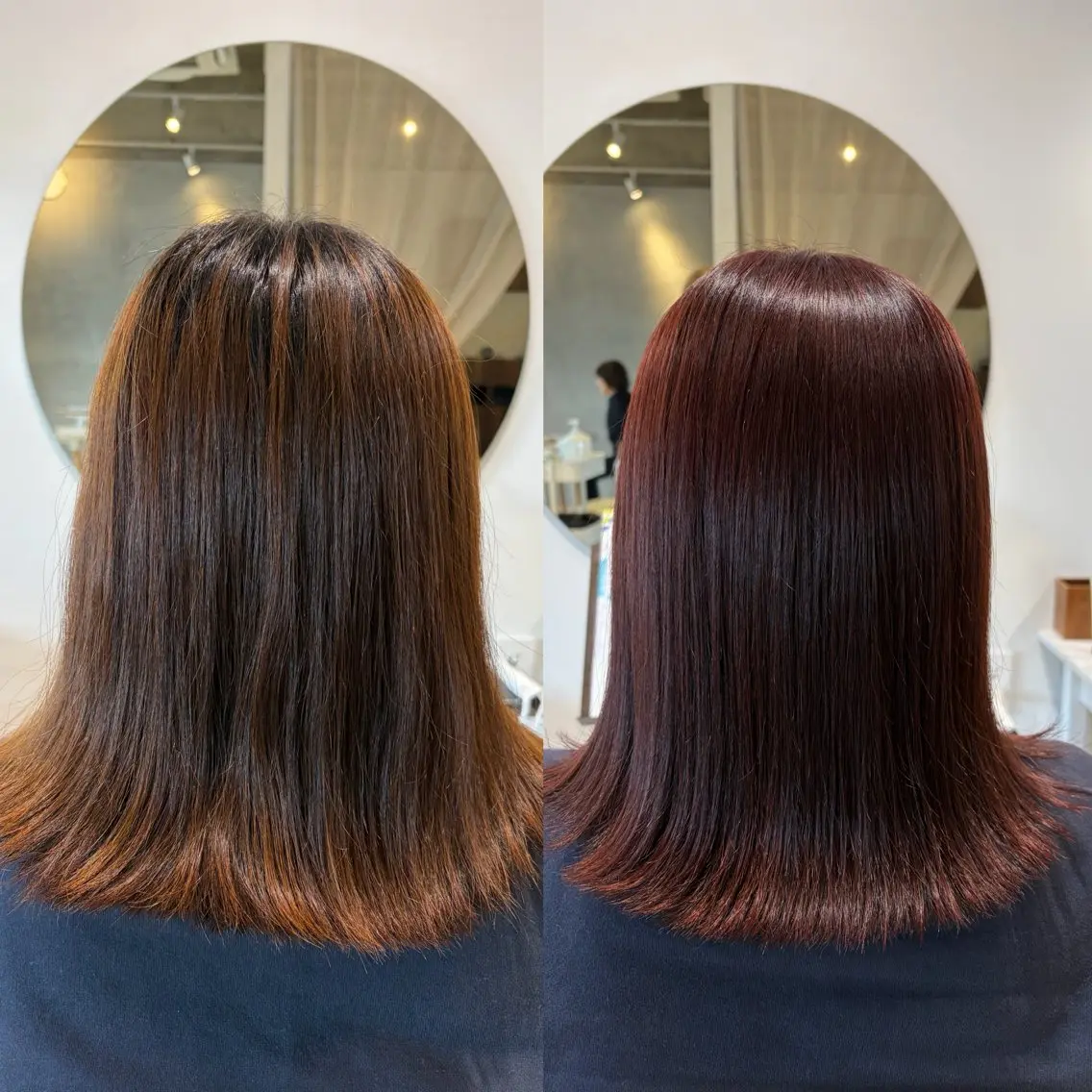 ミディアム 山下 阿雅のヘアスタイル