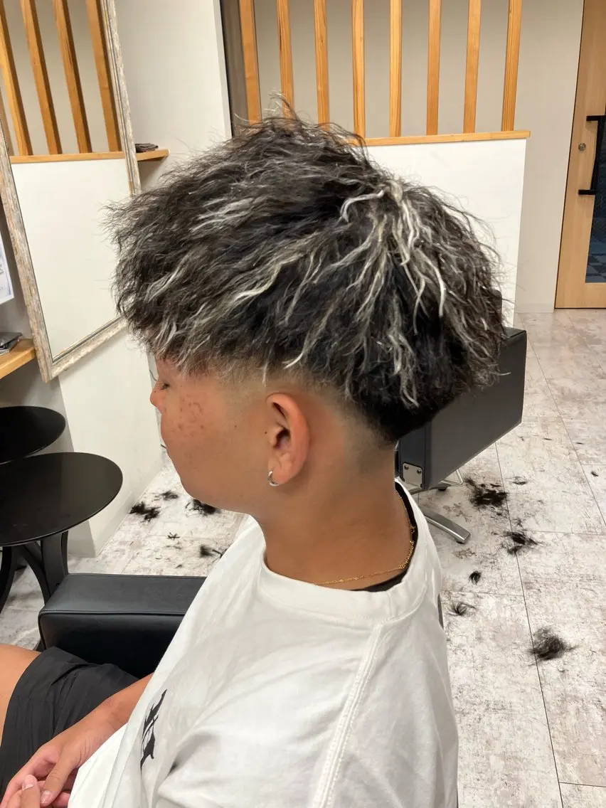 カラー パーマ メンズ カット ヘアカラー パーマ メンズ特化/パーマ/ フェードWATARUのヘアスタイル