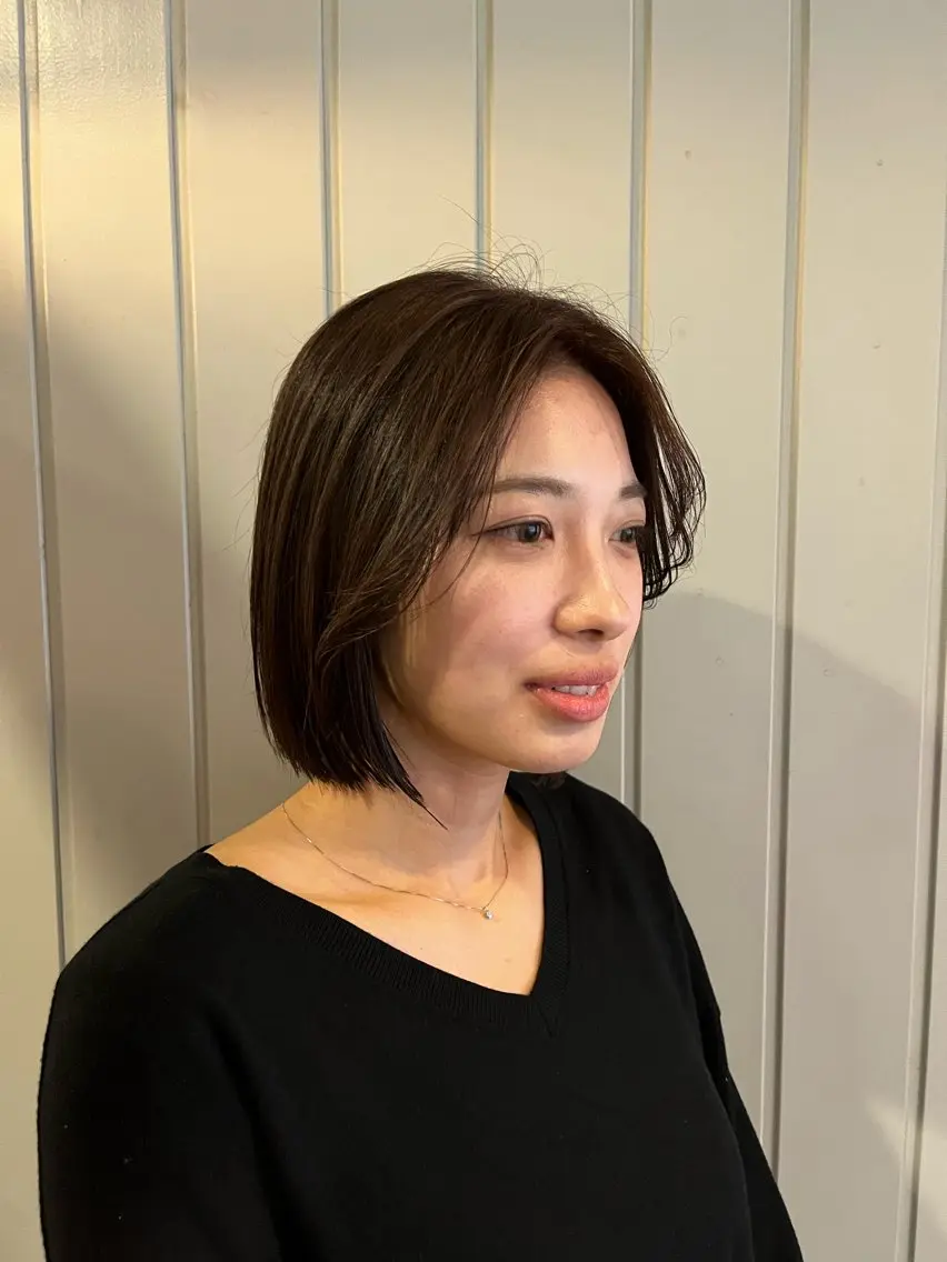 ミディアム 田中 結月のヘアスタイル