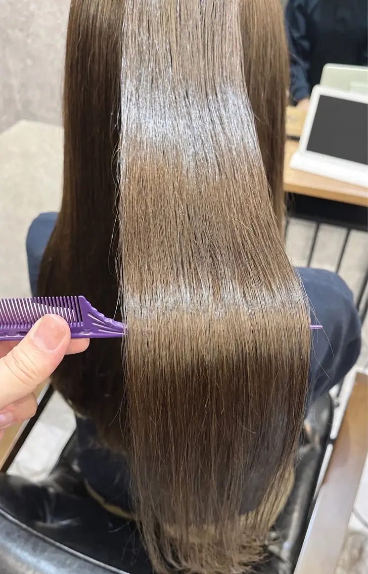 ロング 髪質改善 カット ヘアカラー トリートメント 中山 柊佑のヘアスタイル