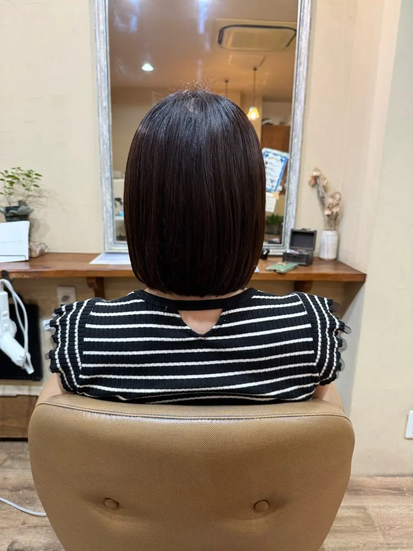 ショート ボブ 鈴木 未歩のヘアスタイル