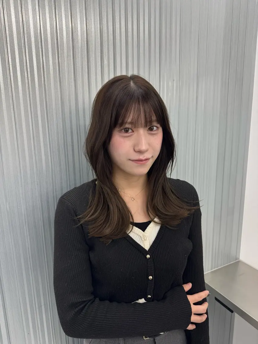 セミロング うる艶🫧寒色カラー 💜🦋🫧ミズキのヘアスタイル