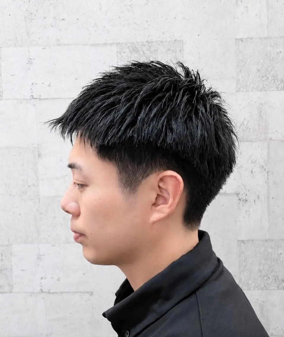 ショート メンズ 刈り上げ ショートヘア 中井 英文のヘアスタイル