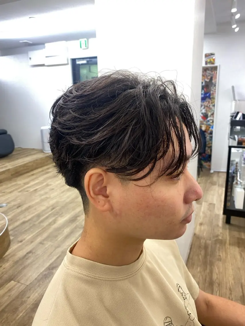 ショート パーマ メンズ カット パーマ トリートメント 【パーマの達人】 横浜メンズ/允のヘアスタイル