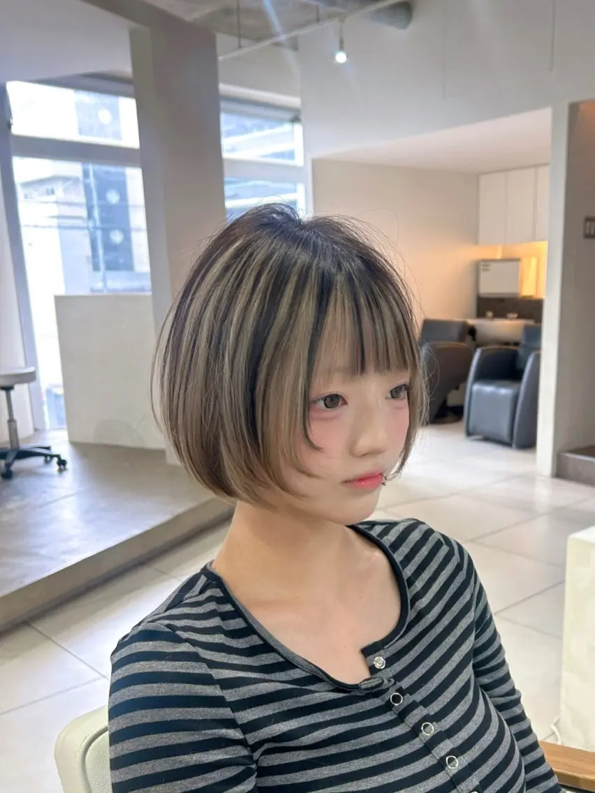 ショート ヘアカラー トリートメント 野中 洋介のヘアスタイル