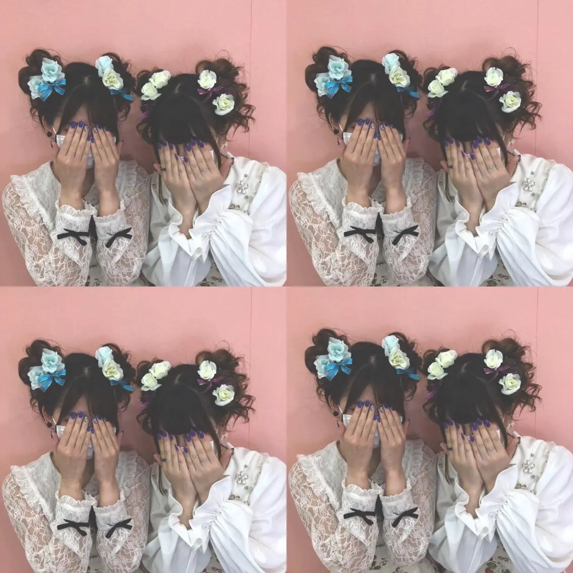 セミロング ヘアアレンジ お団子ヘア ヘアセット 🌷MAYU 🌷のヘアスタイル