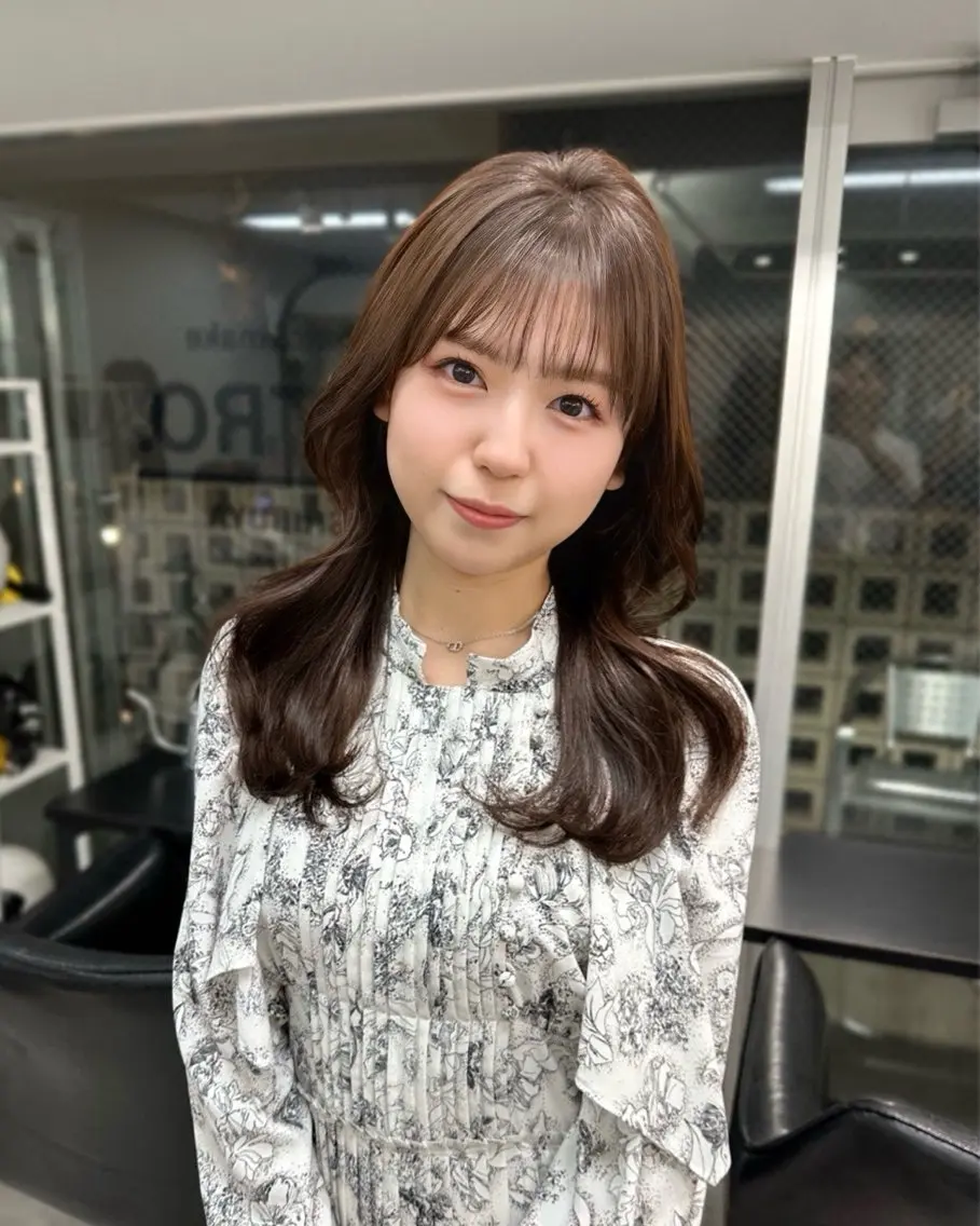 ミディアム カラー 韓国ヘア 店長NEGIのヘアスタイル
