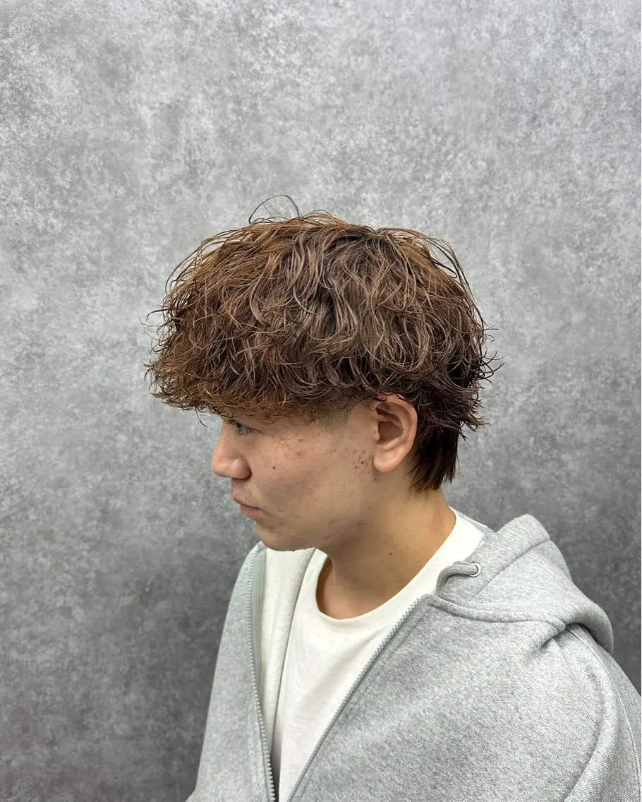 ショート カット パーマ ヘアセット 🔥フェザーパーマ 特化🔥勇斗のヘアスタイル