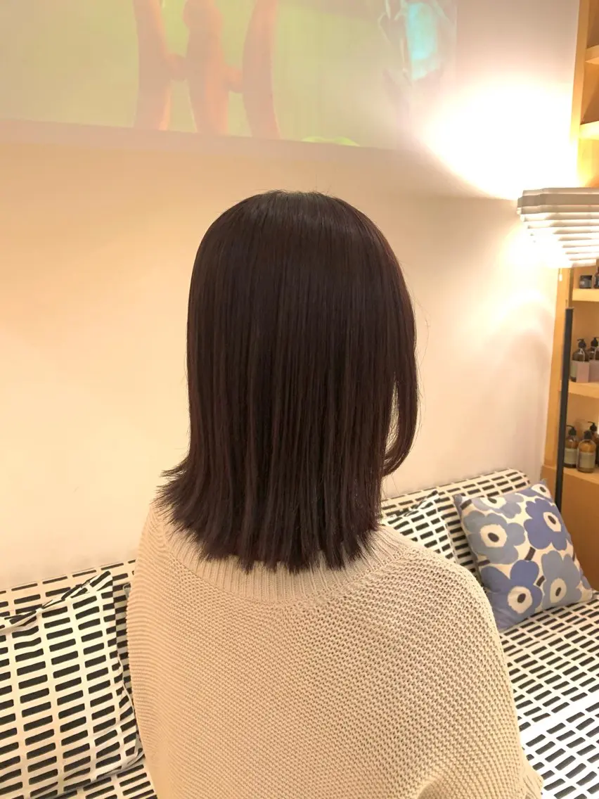 ミディアム カラー ベージュカラー ラベンダーカラー ラベンダーベージュ 川越/organic 根本アユミのヘアスタイル