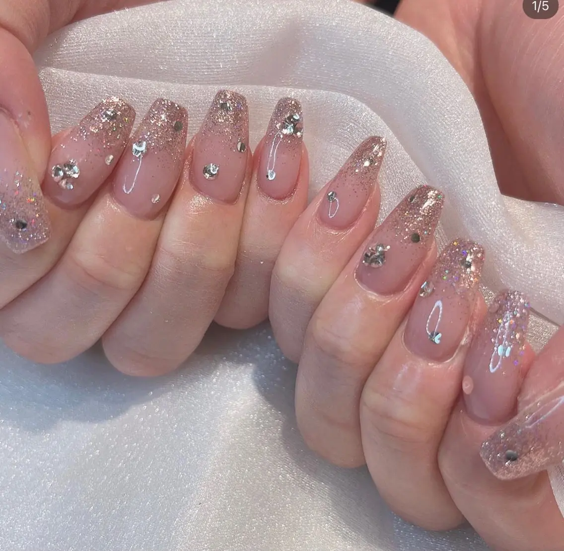 ネイル YumiNail 長さだし&ハンドケアのネイルデザイン