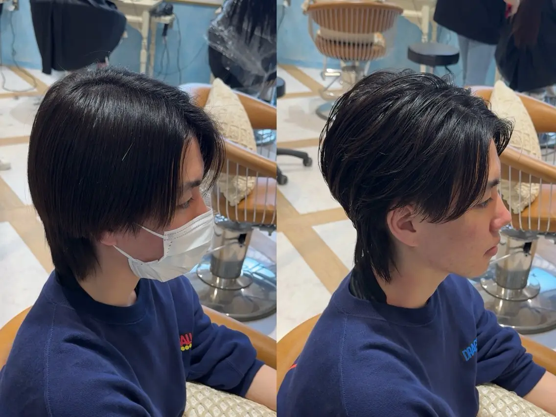 パーマ メンズ カット パーマ ハクヤ心斎橋 パーマ/縮毛矯正のヘアスタイル