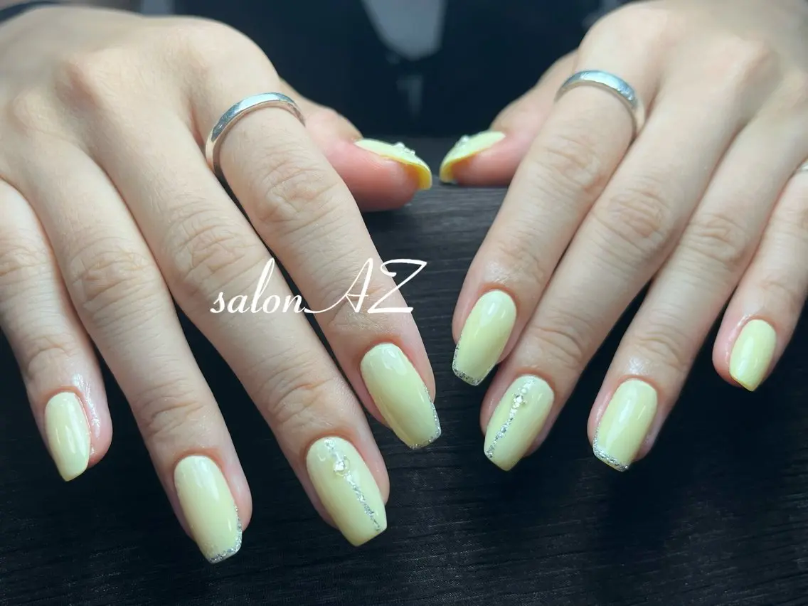 ネイル アートネイル 長さ出し フットネイル フレンチネイル ジェルネイル ハンドネイル salon AZのネイルデザイン