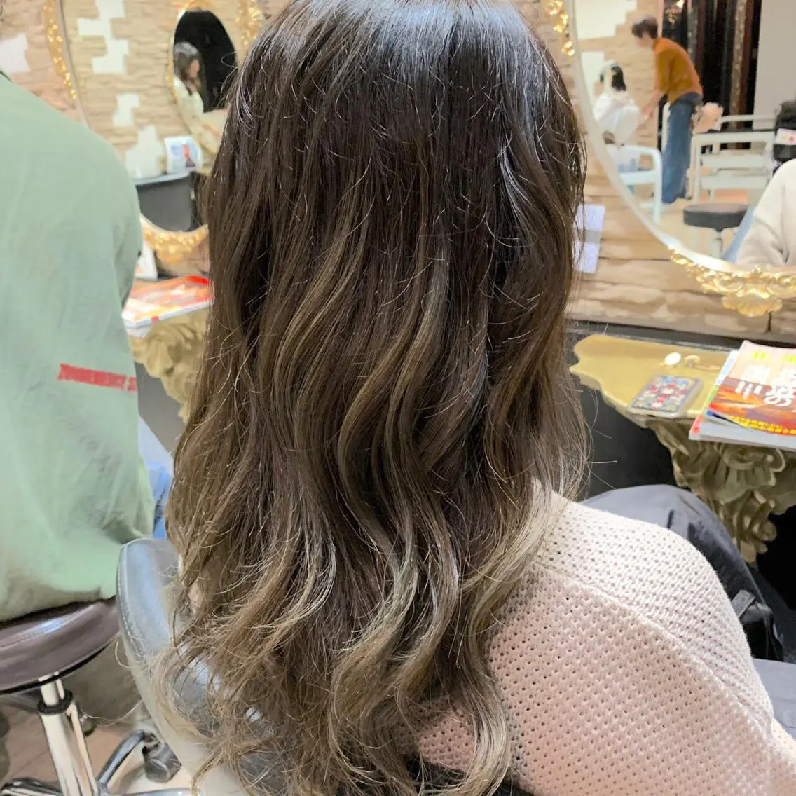 ロング カラー ママ美容師 ＊ヒマワリのヘアスタイル