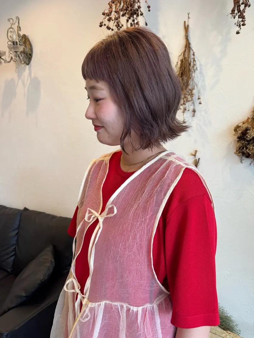 ショート カラー ベージュカラー ピンクカラー ピンクベージュ ヘアカラー m ā l o.🌷 サカモトマイコのヘアスタイル