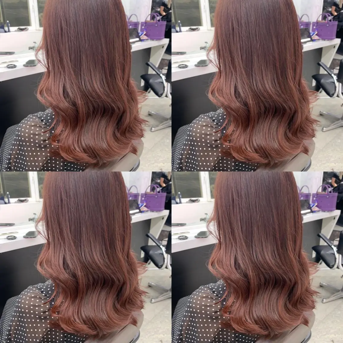 セミロング カラー プルエクステ 透明感カラー グレージュ ハイライトカラー ハイトーンカラー ヘアカラー トリートメント プルエクステ 🖤MIYUのヘアスタイル
