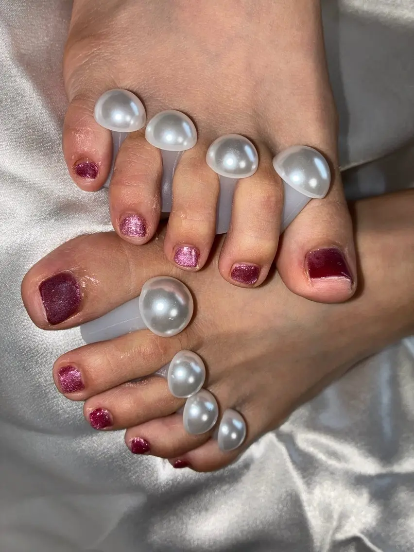 ショート フットネイル YOKOSUKA NAILS💅🍃のネイルデザイン