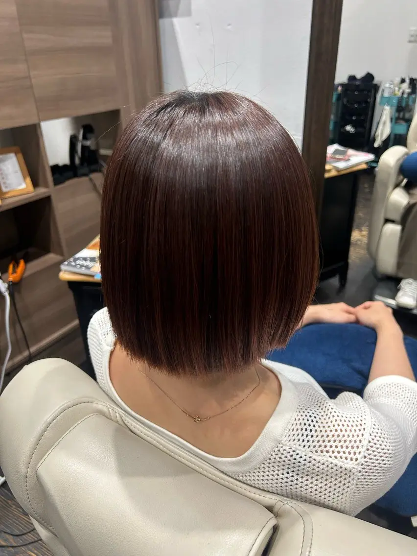 ショート 縮毛矯正 トリートメント ゆいな / 大阪美容室のヘアスタイル