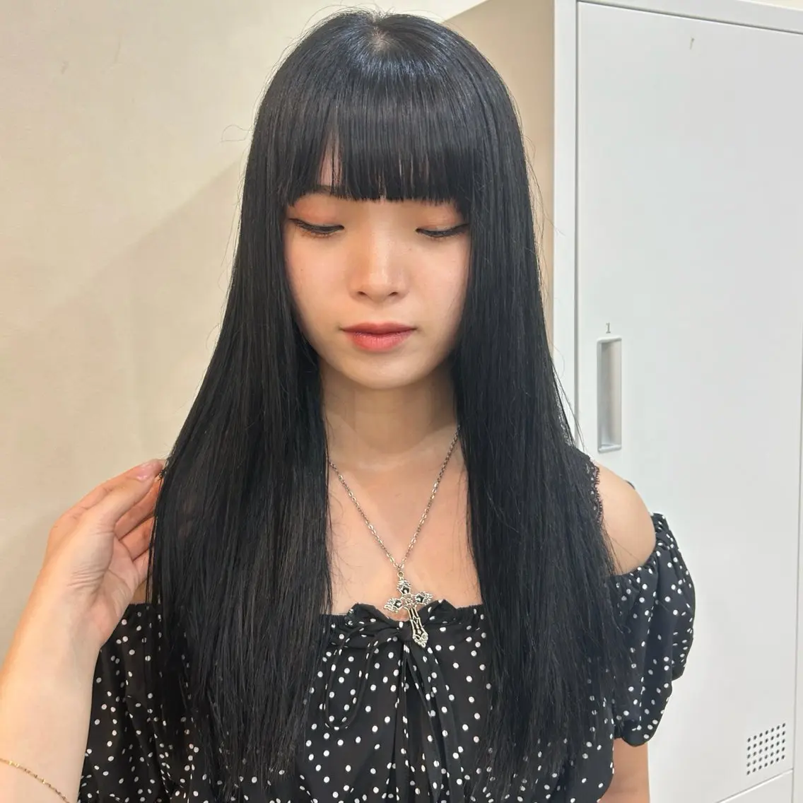 ロング ヘアカラー トリートメント MIDORI🎀 透明感/ベージュのヘアスタイル