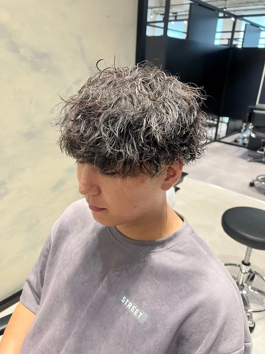 ショート カット パーマ バレイヤージュ職人 🔥代表YU-SHIのヘアスタイル
