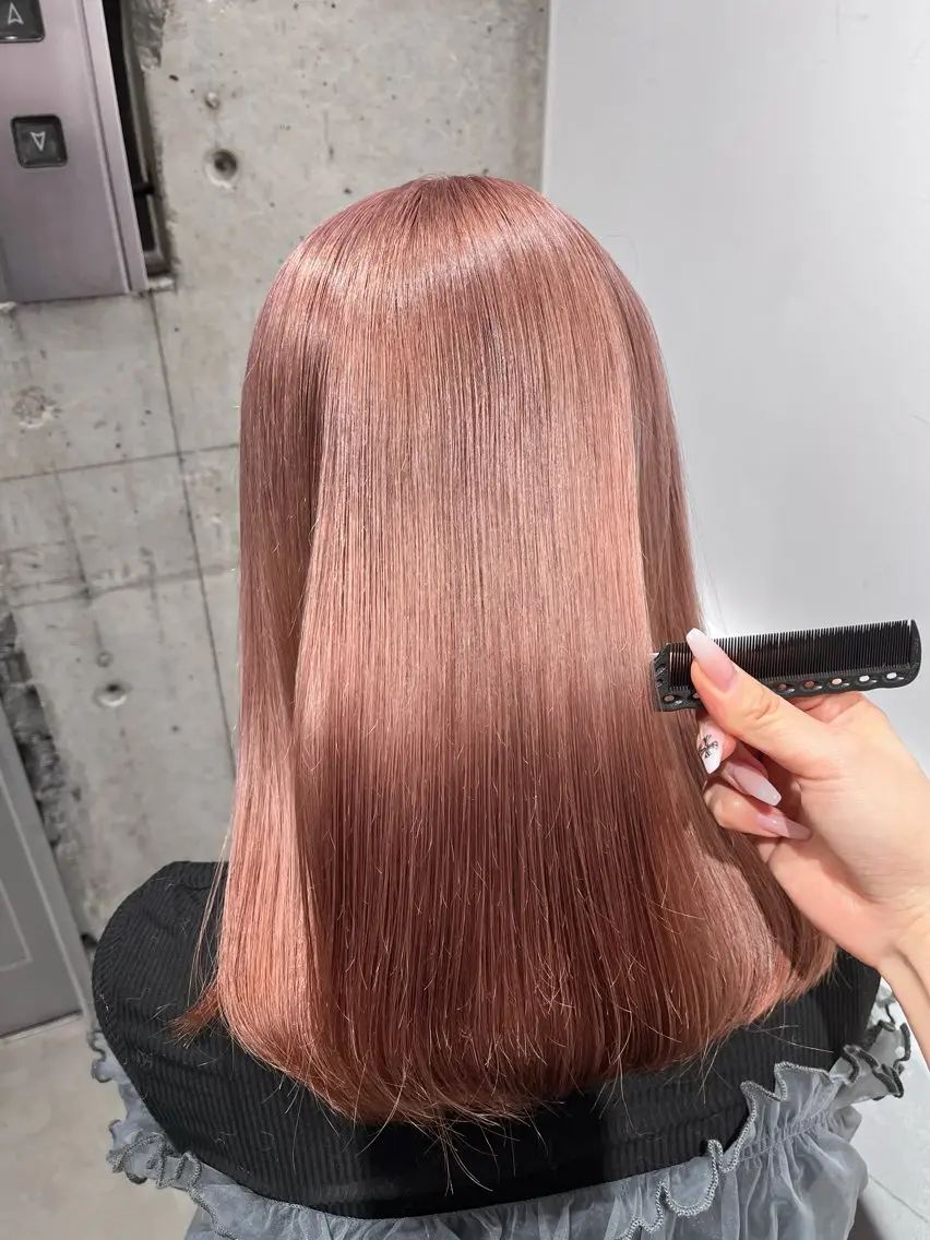 セミロング カラー カット ヘアカラー トリートメント newi 天王寺 🪐airiのヘアスタイル