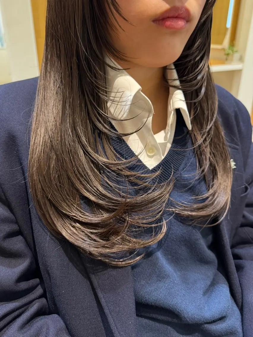 ロング レイヤーカット カット 波津久 鈴愛のヘアスタイル