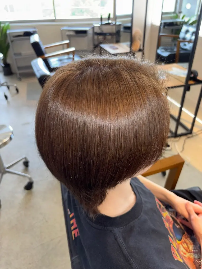 カラー メンズ ヘアカラー 艶透明感カラー/ 暖色カラー/髪質改善のヘアスタイル