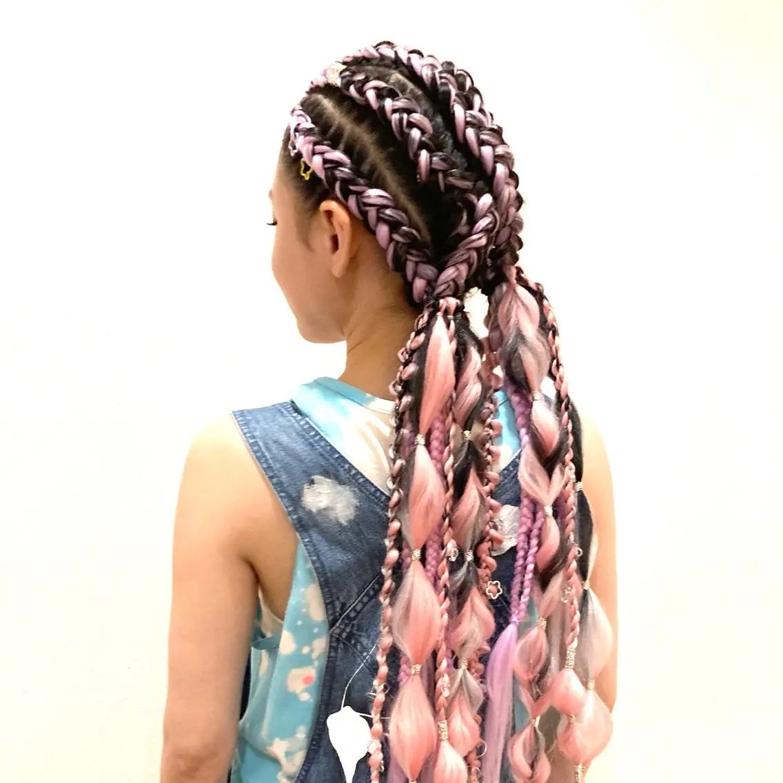 ミディアム ヘアアレンジ エクステ ヘアセット 髪に魔法をかける🪄 💖💫編み込みヘアのヘアスタイル