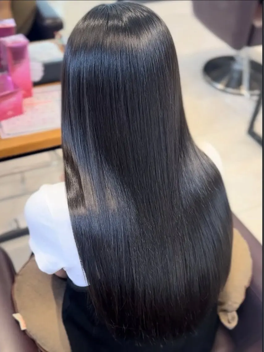 ロング カット トリートメント karina🌿レイ ヤーカット/髪質改善のヘアスタイル
