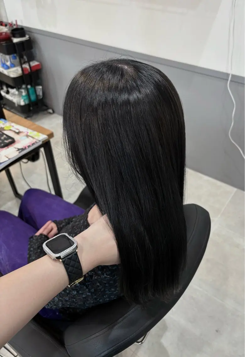 ミディアム 永井 美優のヘアスタイル