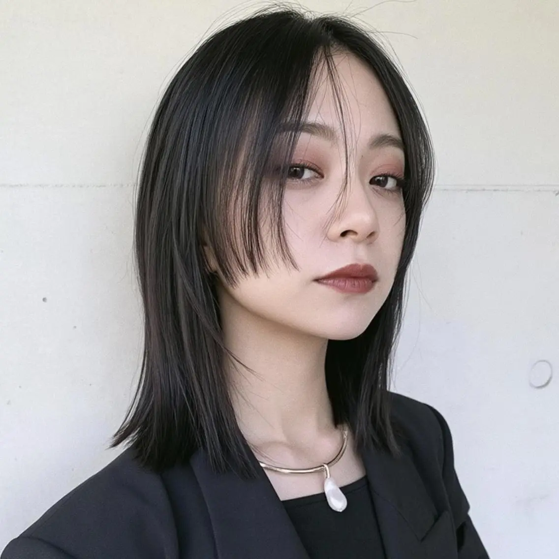 ミディアム ヘアカラー ハイトーン/表参道 ミウのヘアスタイル