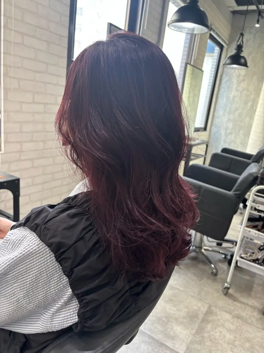 セミロング カラー ヘアアレンジ カット ヘアカラー トリートメント kei🤎ベージュ /透明感カラー/博多のヘアスタイル