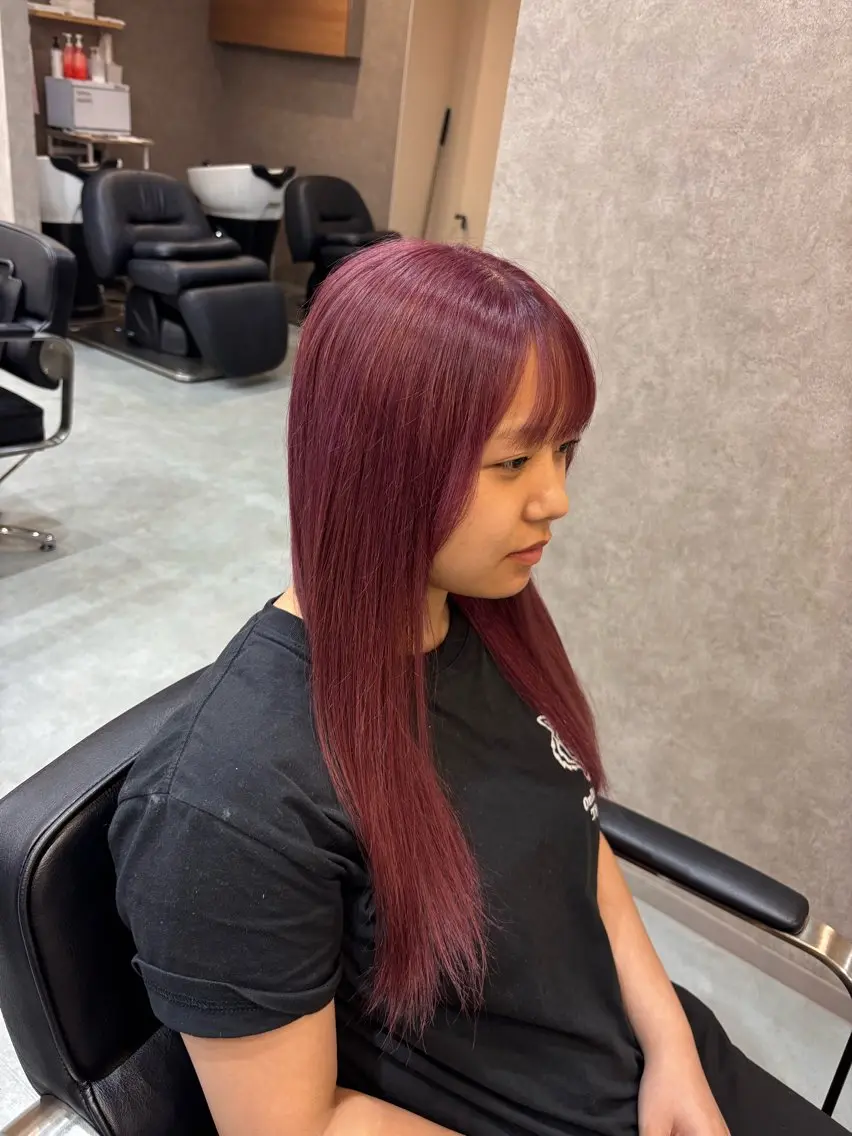 ロング ヘアカラー 髪質改善/ ワンカラー🌺❕のヘアスタイル