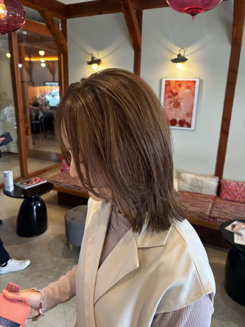 ミディアム カラー カット ヘアカラー トリートメント Ayano_ Jill francのヘアスタイル