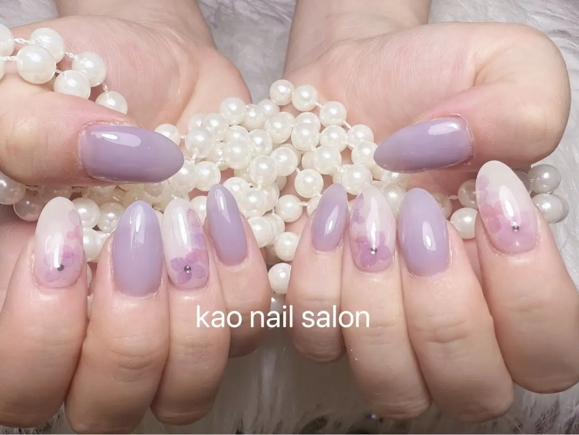 ネイル ハンドネイル kao nail マグネット/長さだしのネイルデザイン