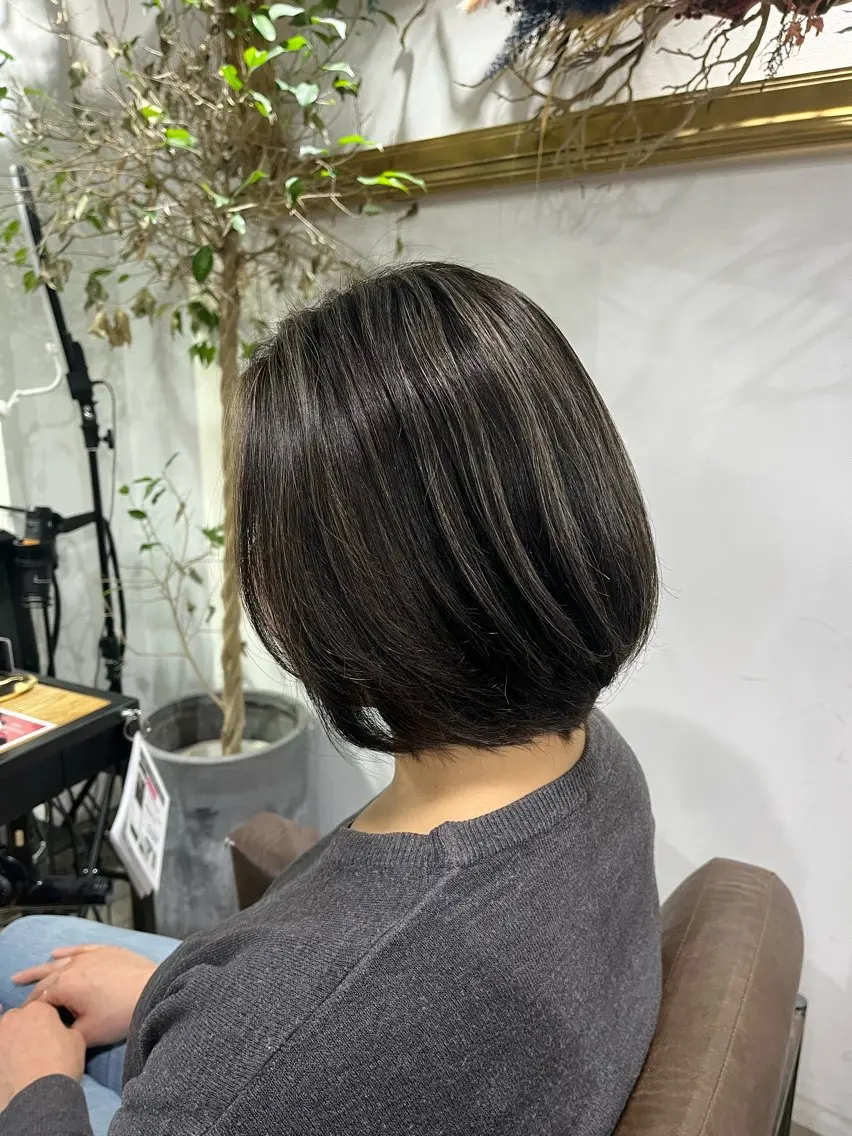 ショート カラー ブリーチ✨ハイライト メンズヘア/アヤノのヘアスタイル