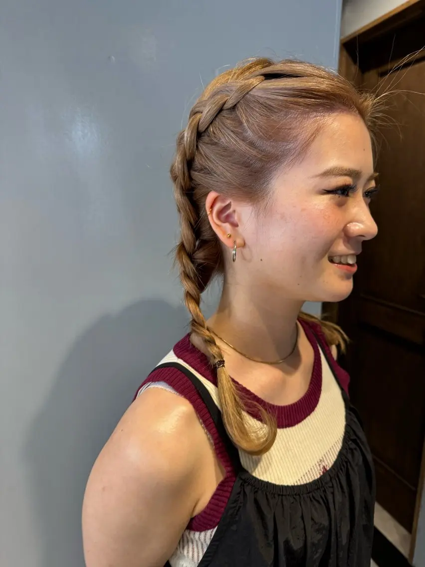 セミロング ヘアカラー 画 kirikaのヘアスタイル