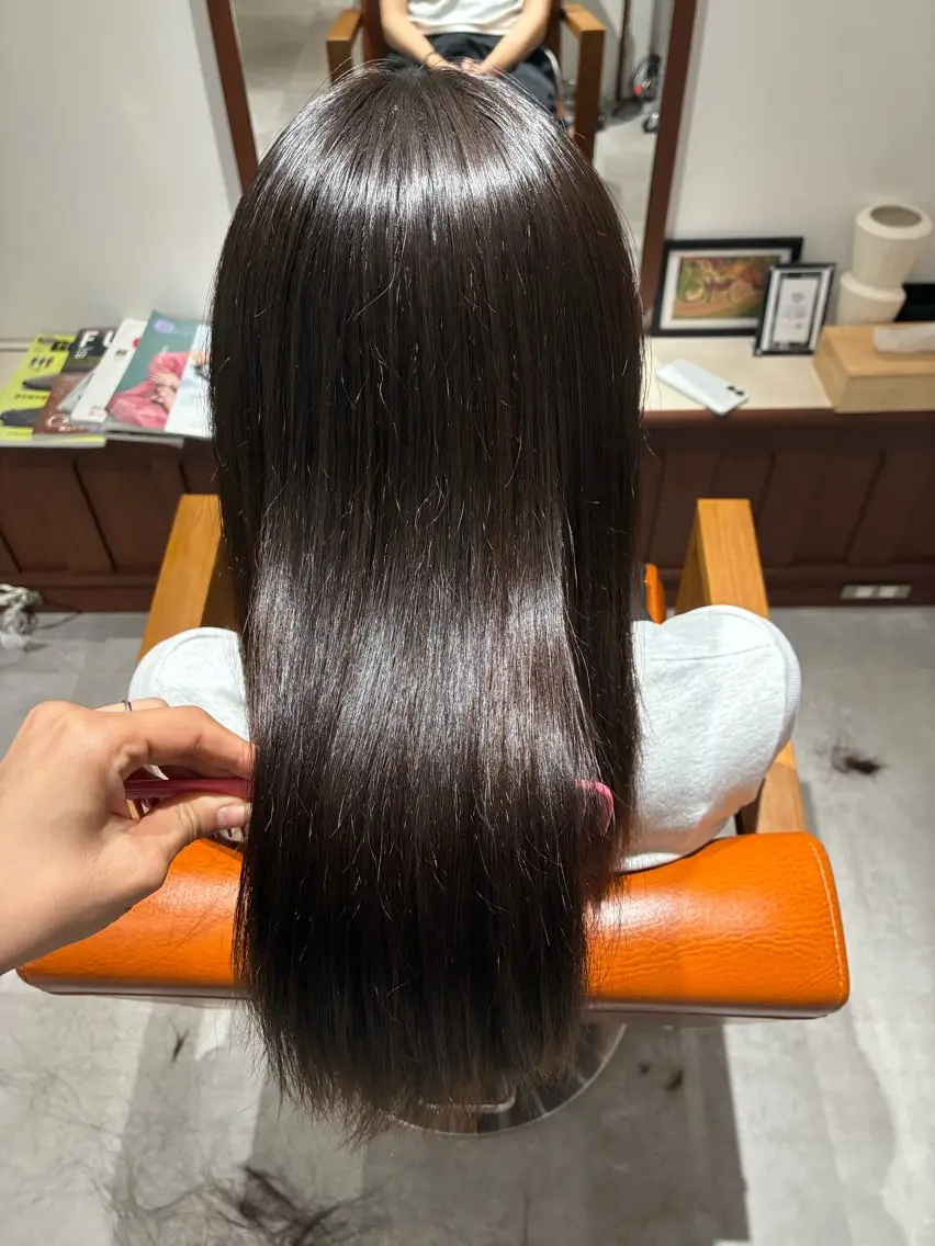 ミディアム カラー ヘアアレンジ カット ヘアカラー 縮毛矯正 💟Opus // Mizuki🐕のヘアスタイル